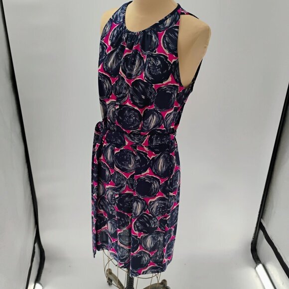TORY BURCH Flinnia Dress with Waist Tie in Wild Orchid. Size L - Picture 10 of 16